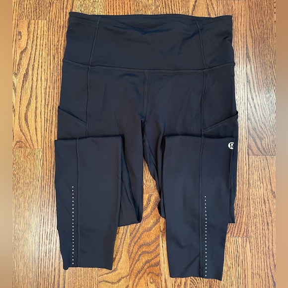 Lululemon Fast and Free Black Leggings - Picture 1 of 8